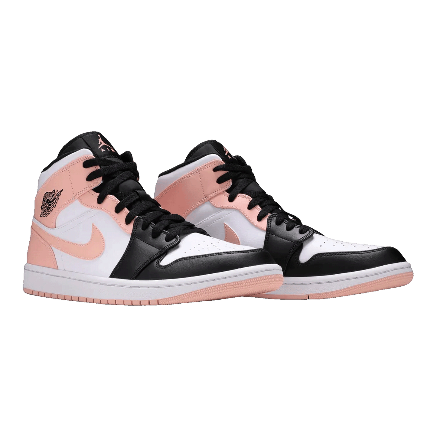 Nike Air Jordan 1 Mid Arctic Orange Black Toe Side