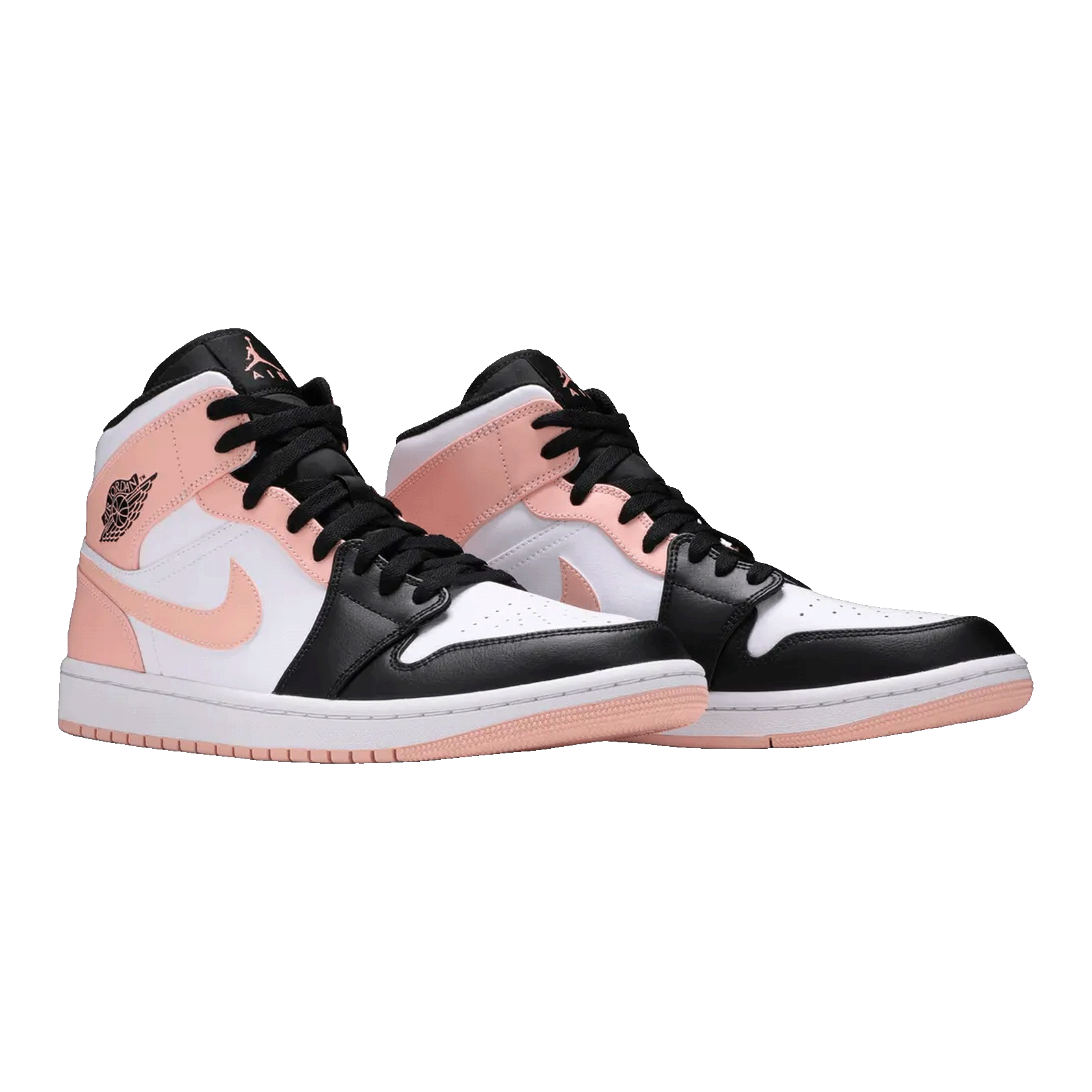 Nike Air Jordan 1 Mid Arctic Orange Black Toe Side
