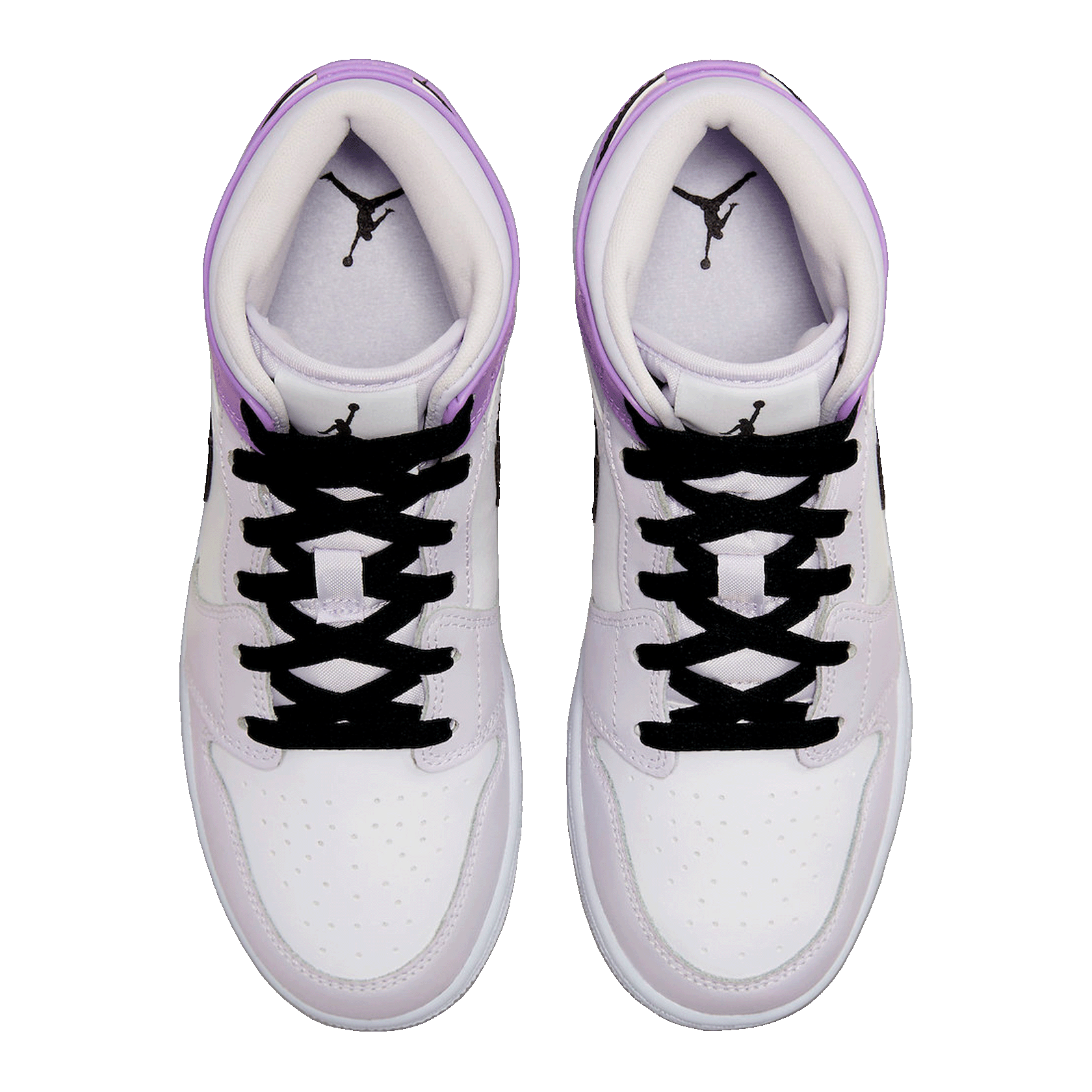 Nike Air Jordan 1 Mid Barely Grape (GS) Oben