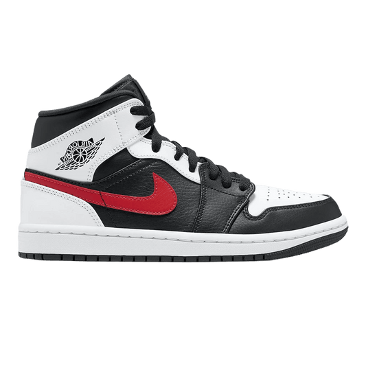 Nike Air Jordan 1 Mid White Black Chile Red (GS)