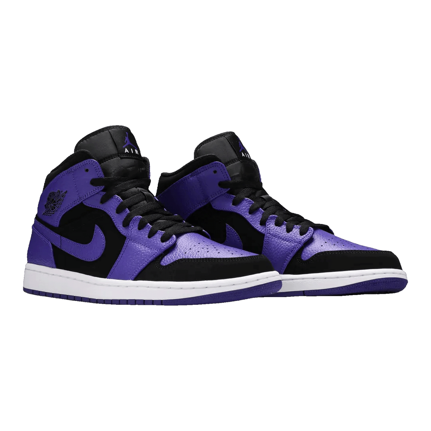 Nike Air Jordan 1 Mid Black Dark Concord Side