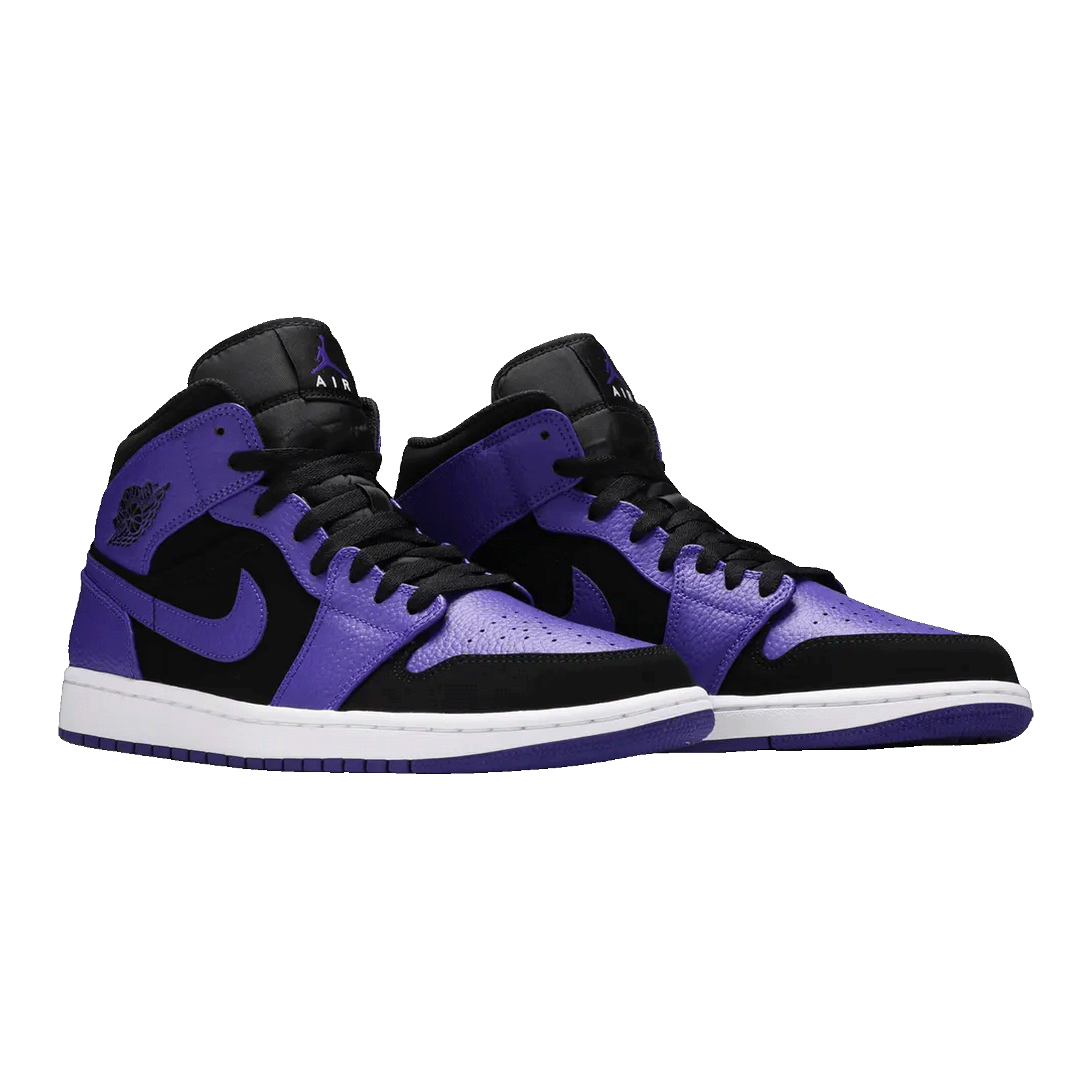 Nike Air Jordan 1 Mid Black Dark Concord Side