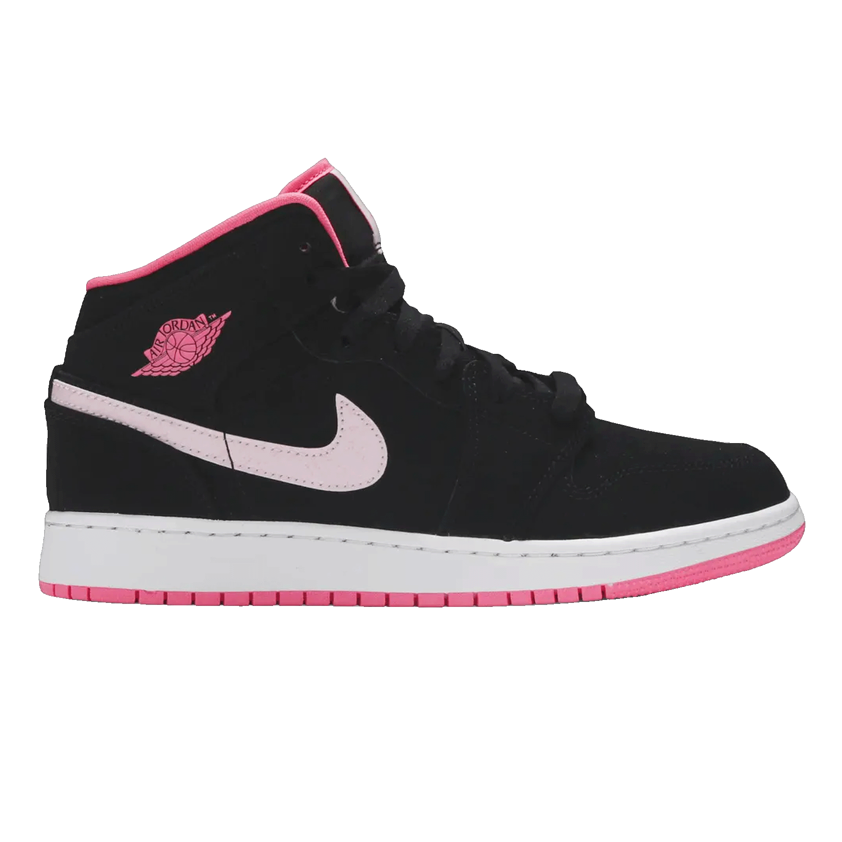 Nike Air Jordan 1 Mid Black Digital Pink (GS)