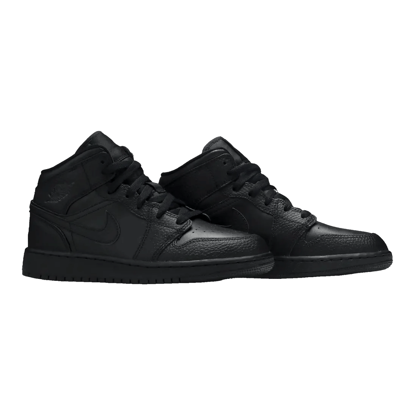 Nike Air Jordan 1 Mid Black (GS) Side