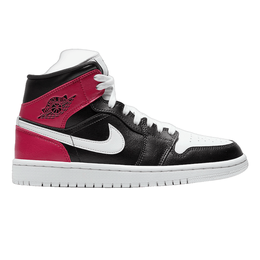 Nike Air Jordan 1 Mid Black Noble Red (W)