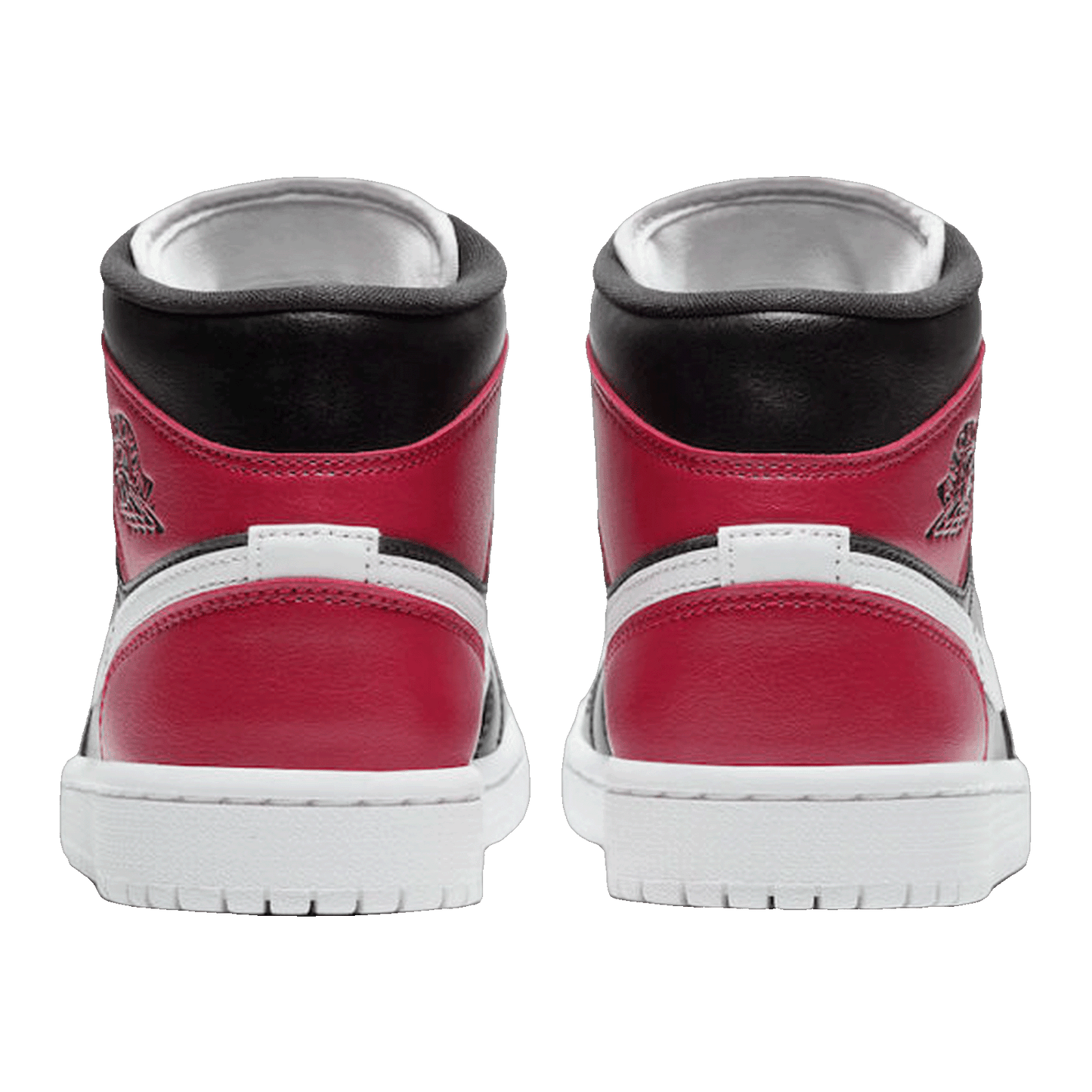 Nike Air Jordan 1 Mid Black Noble Red (W) Back