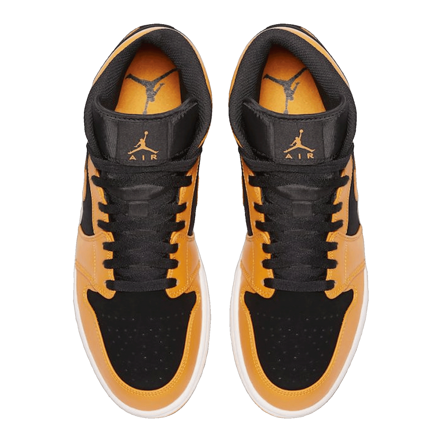 Nike Air Jordan 1 Mid Black Orange Peel Oben