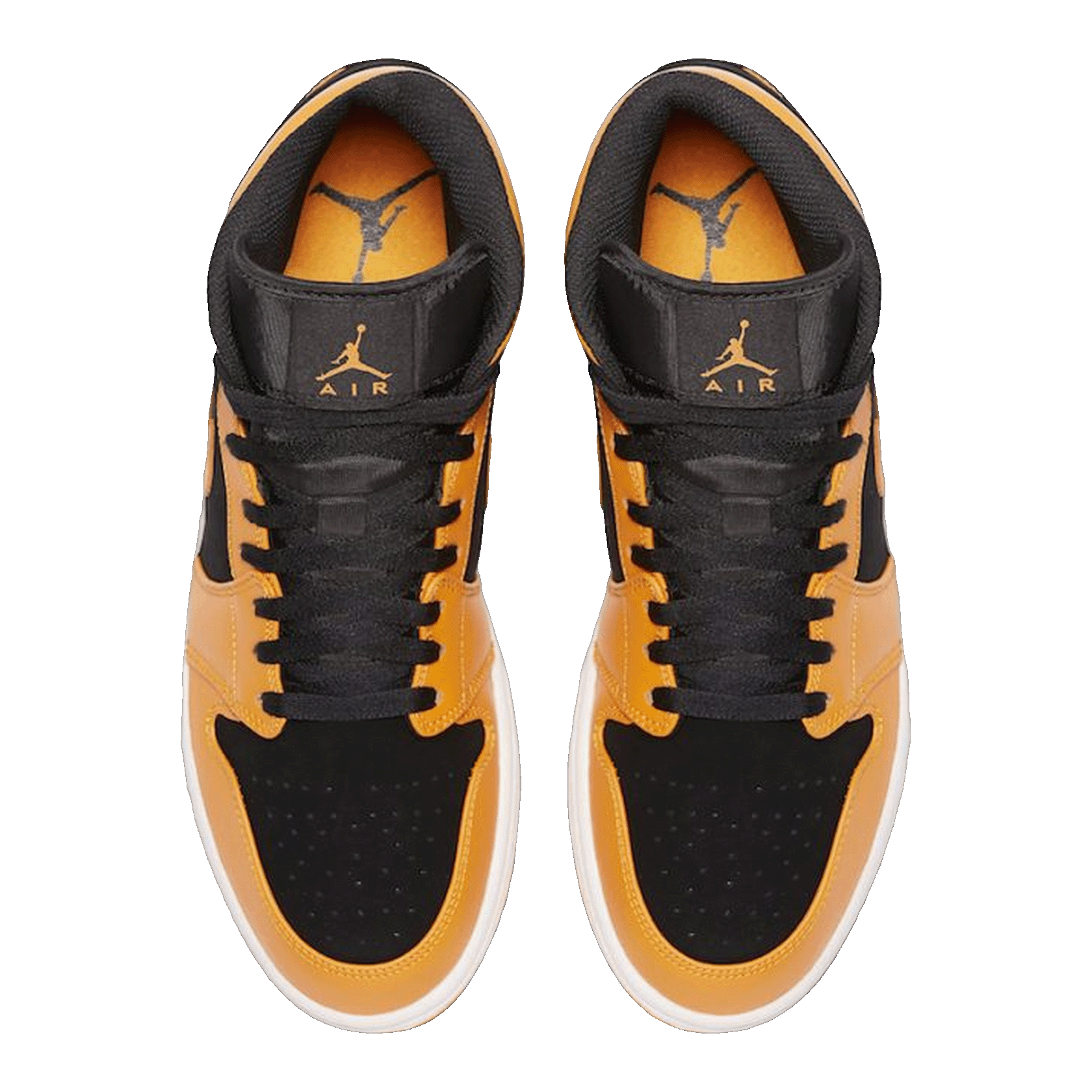 Nike Air Jordan 1 Mid Black Orange Peel Oben