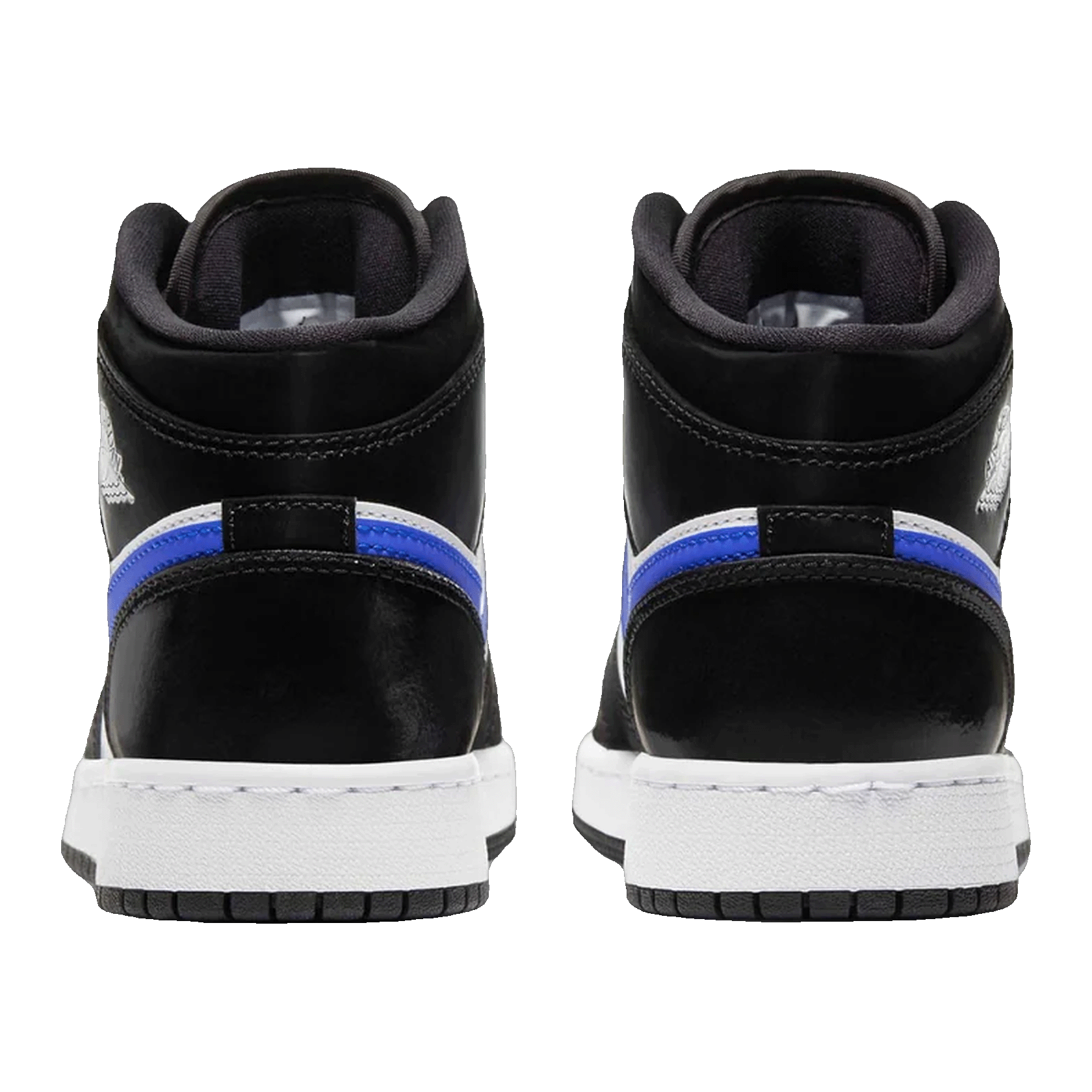 Nike Air Jordan 1 Mid Black Racer Blue White (GS) Back