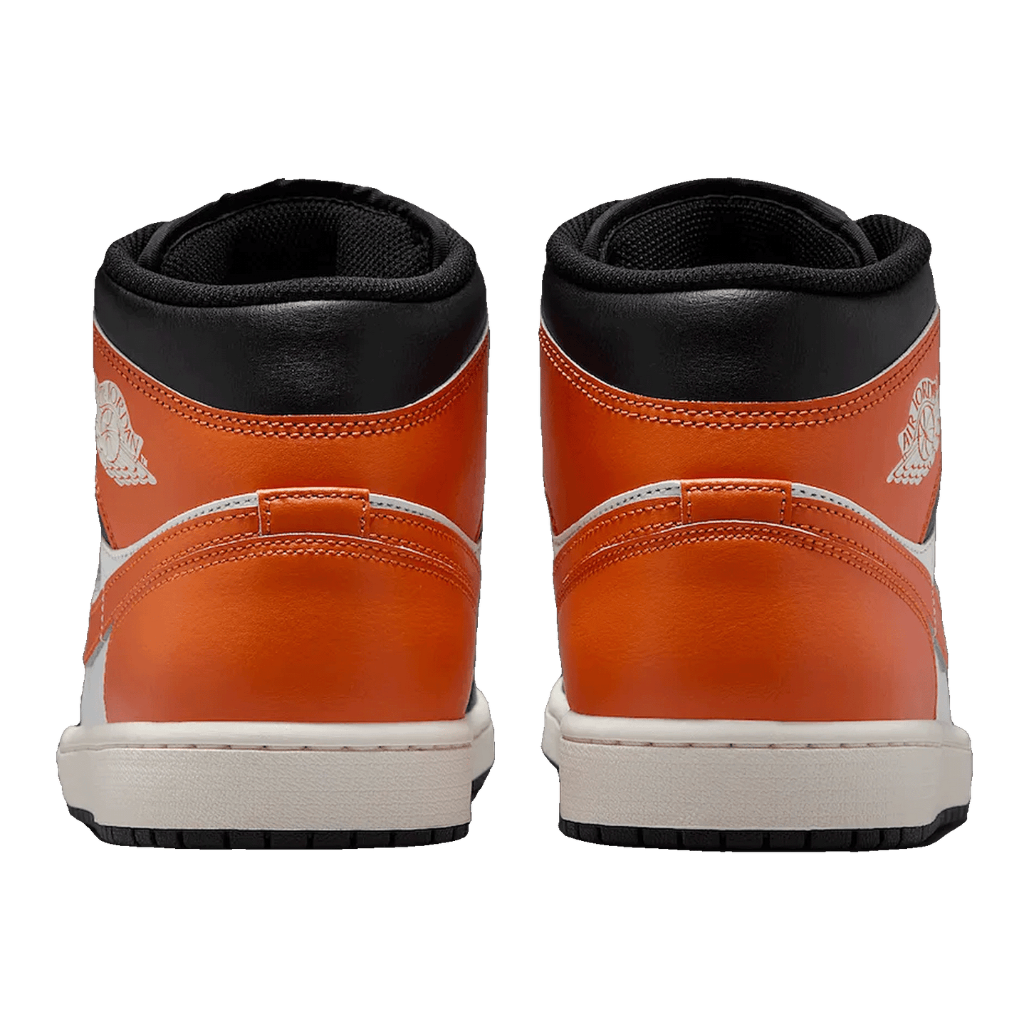 Nike Air Jordan 1 Mid Black Toe Starfish Back