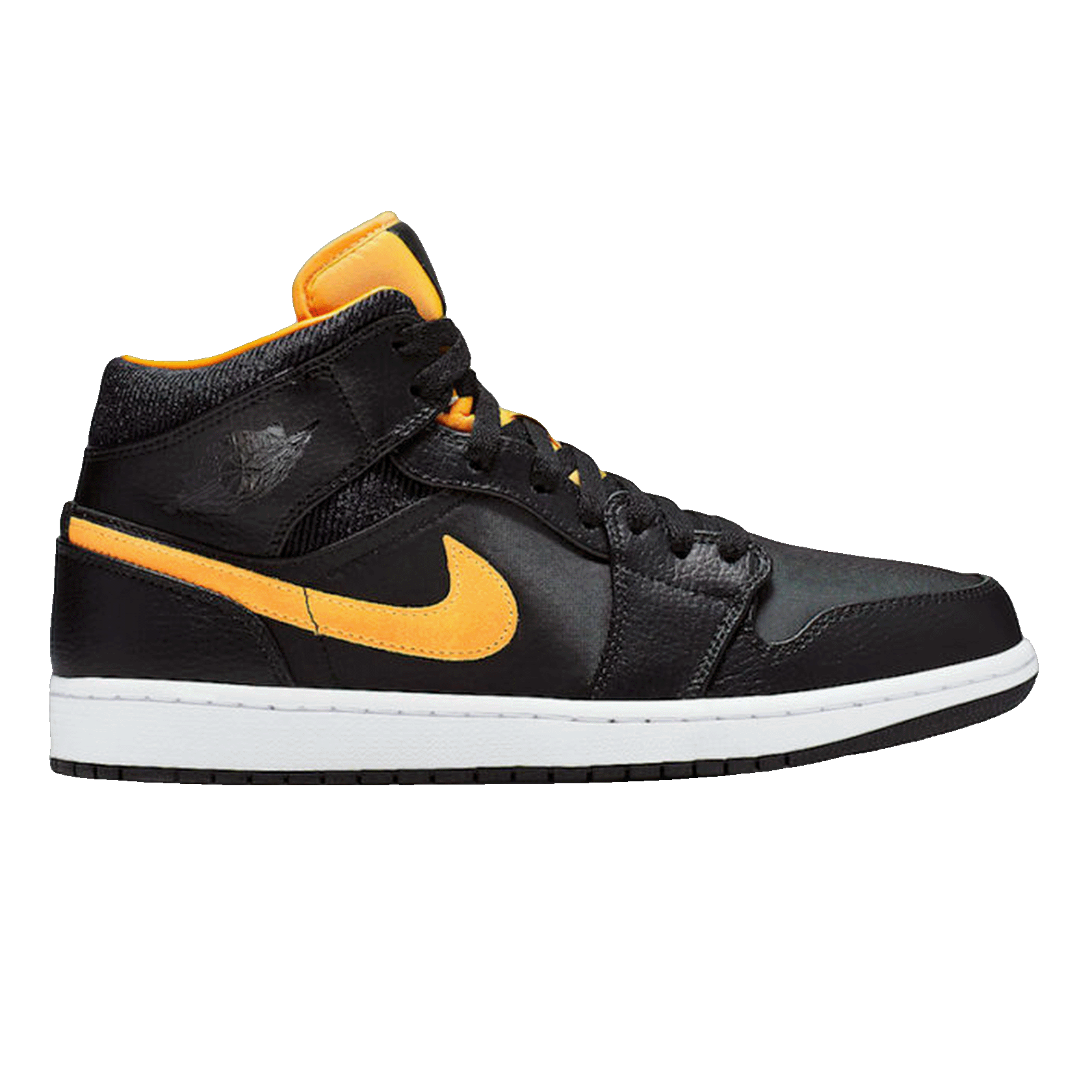 Nike Air Jordan 1 Mid Black University Gold