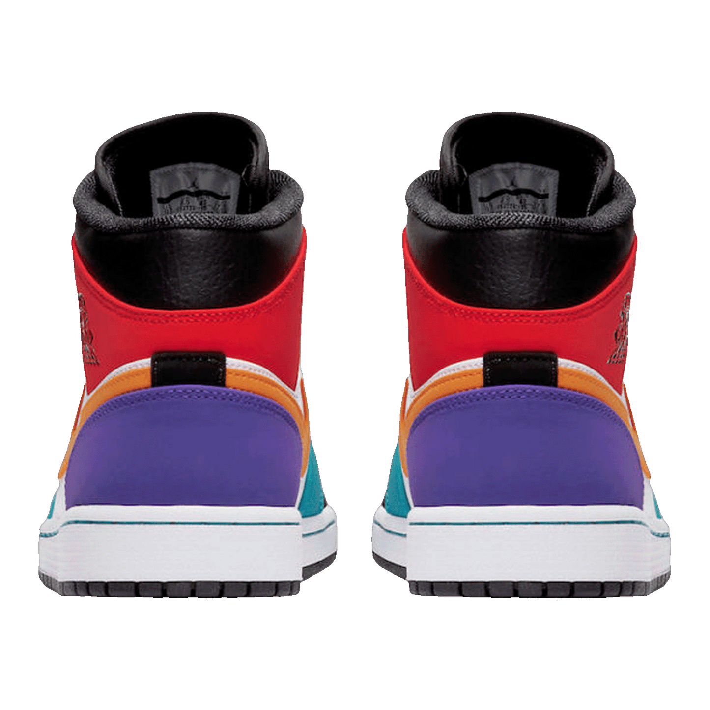 Nike Air Jordan 1 Mid Bred Multi-Color (GS) Back