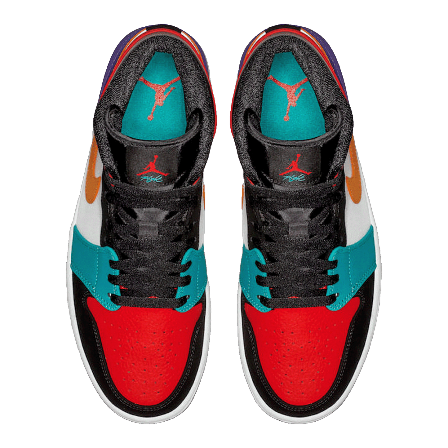 Nike Air Jordan 1 Mid Bred Multi-Color (GS) Oben