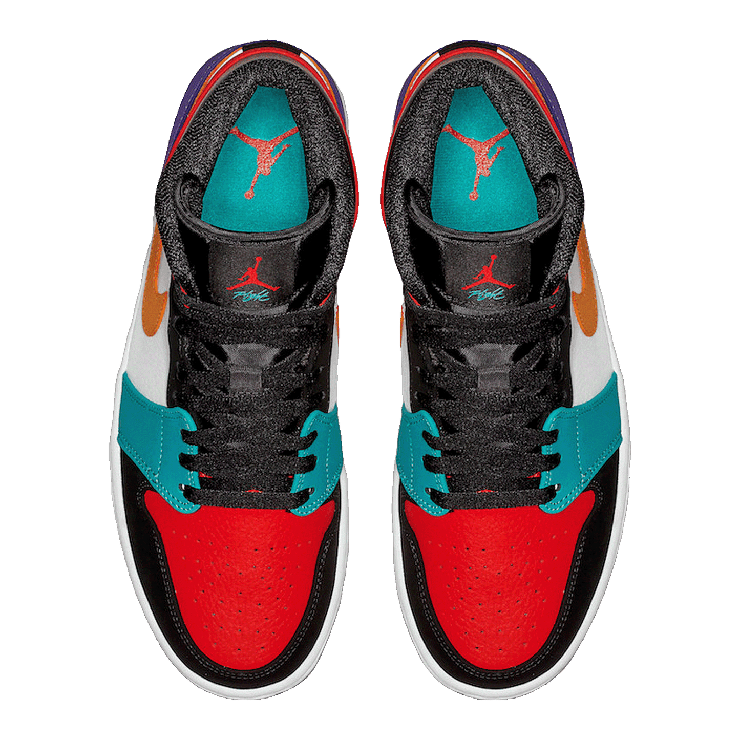 Nike Air Jordan 1 Mid Bred Multi-Color Oben