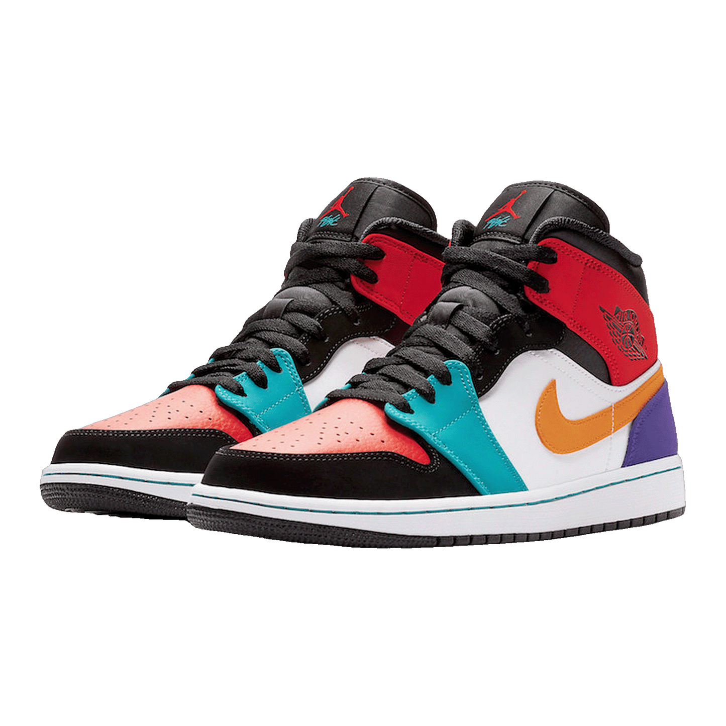 Nike Air Jordan 1 Mid Bred Multi-Color Side