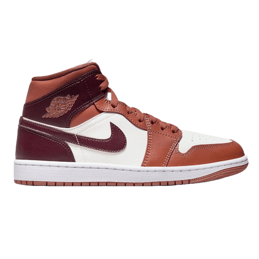 Nike Air Jordan 1 Mid Dusty Peach Night Maroon (W)