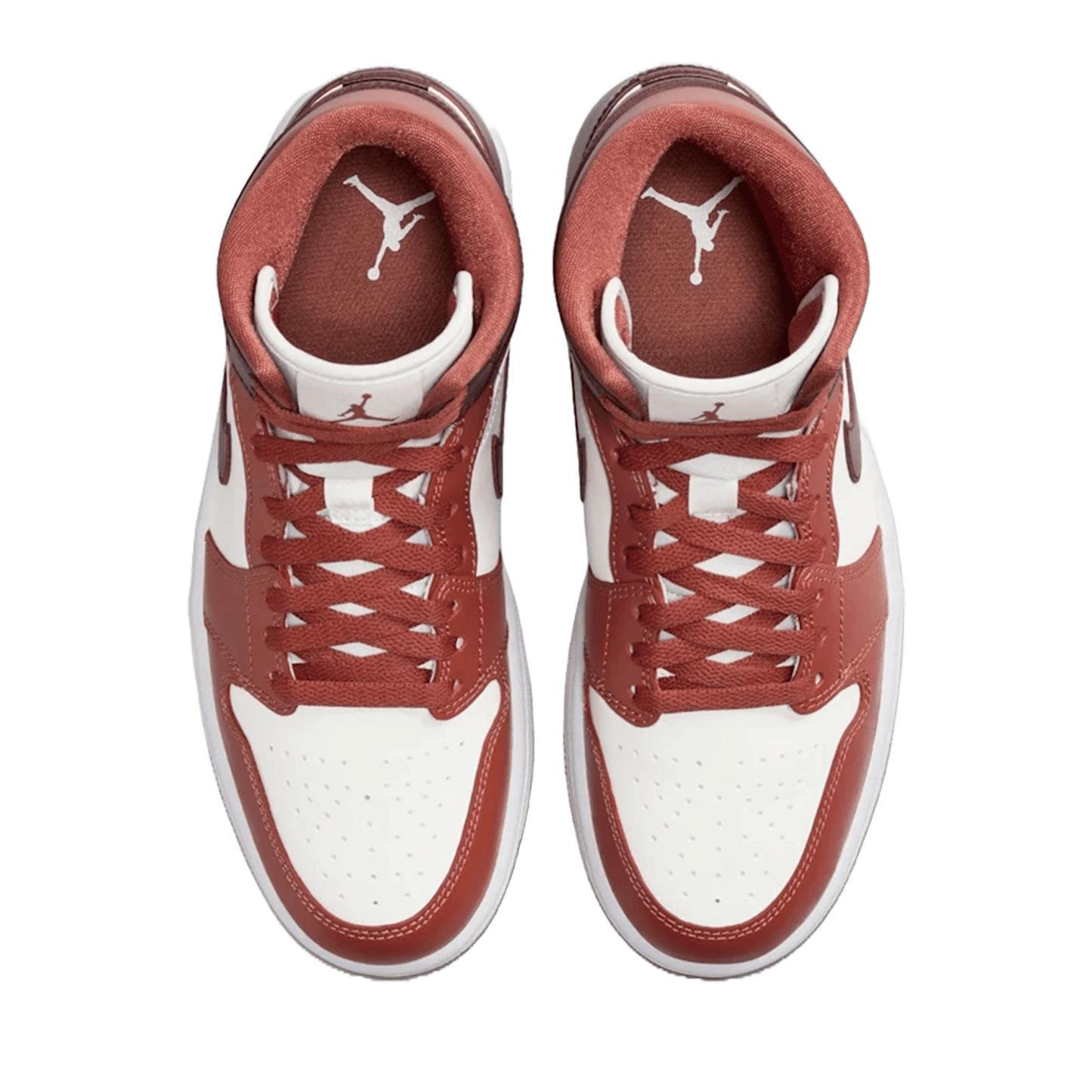 Nike Air Jordan 1 Mid Dusty Peach Night Maroon (W) Oben