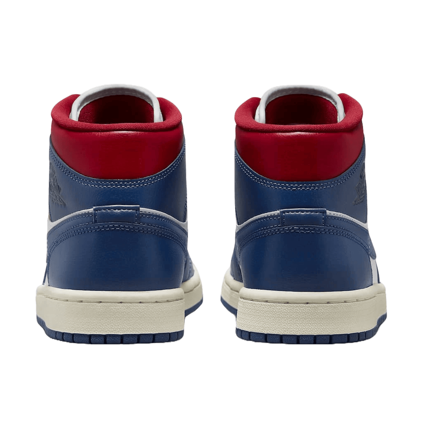 Nike Air Jordan 1 Mid French Blue Gym Red (W) Back