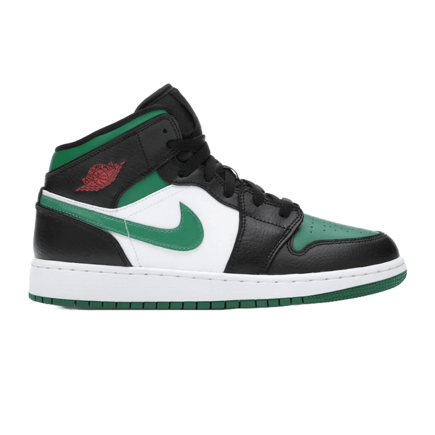Nike Air Jordan 1 Mid Green Toe (GS)