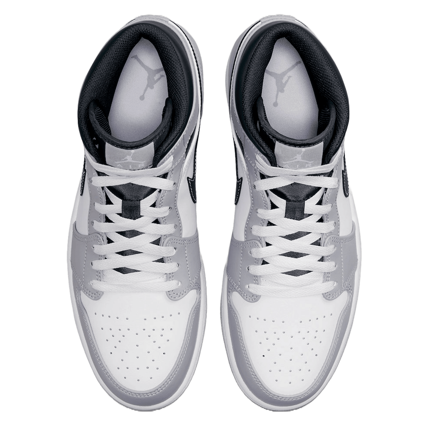 Nike Air Jordan 1 Mid Light Smoke Grey Anthracite Oben