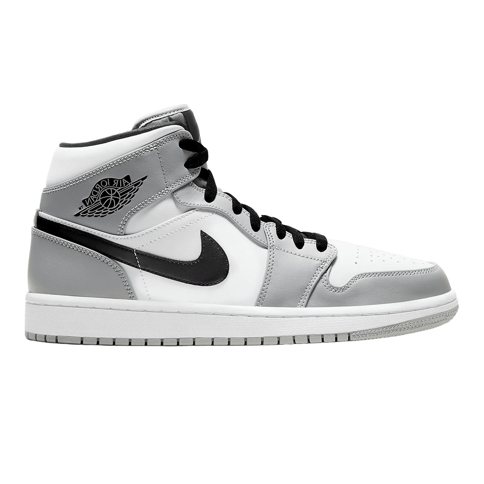 Nike Air Jordan 1 Mid Light Smoke Grey (GS)