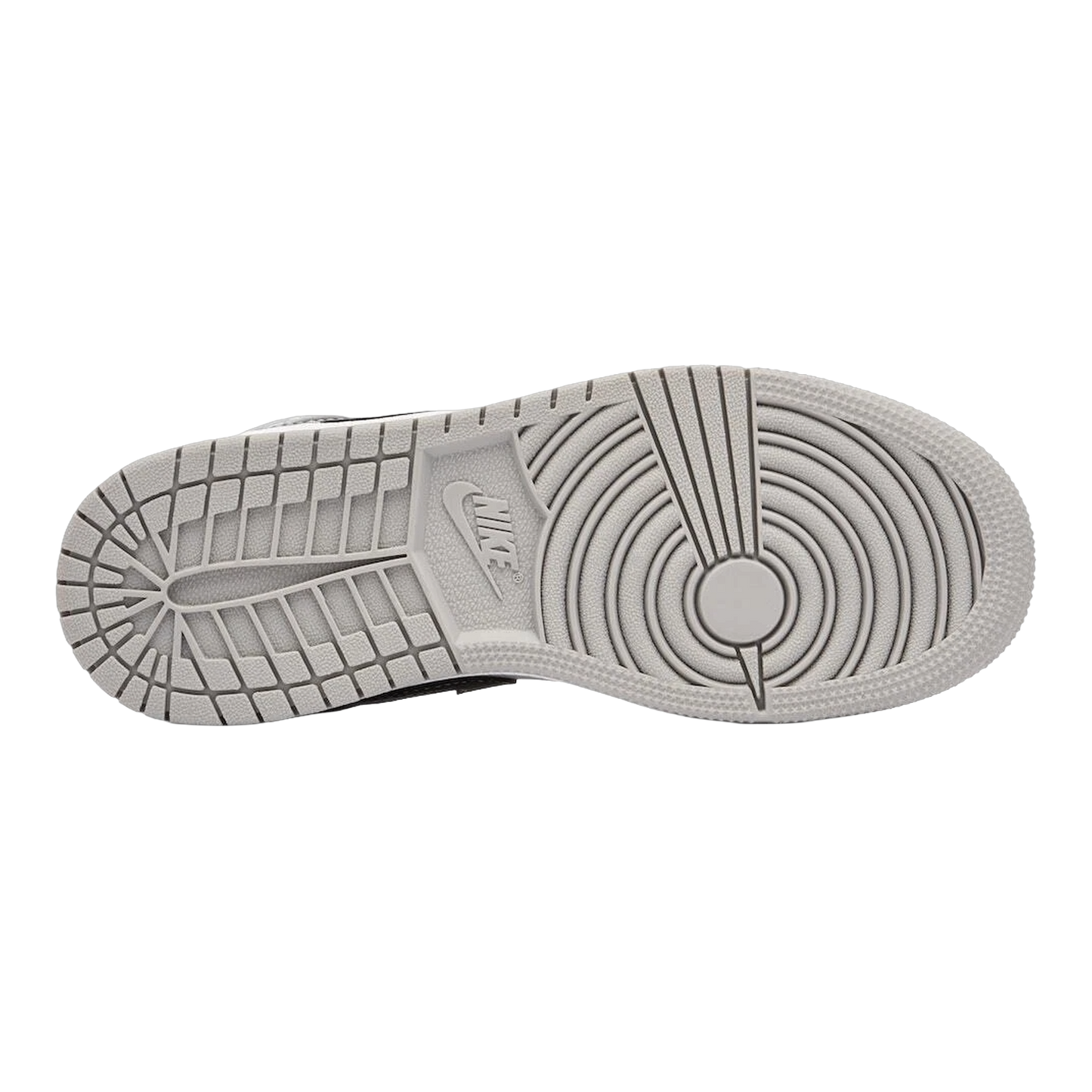 Nike Air Jordan 1 Mid Light Smoke Grey (GS) Sohle 554725-092