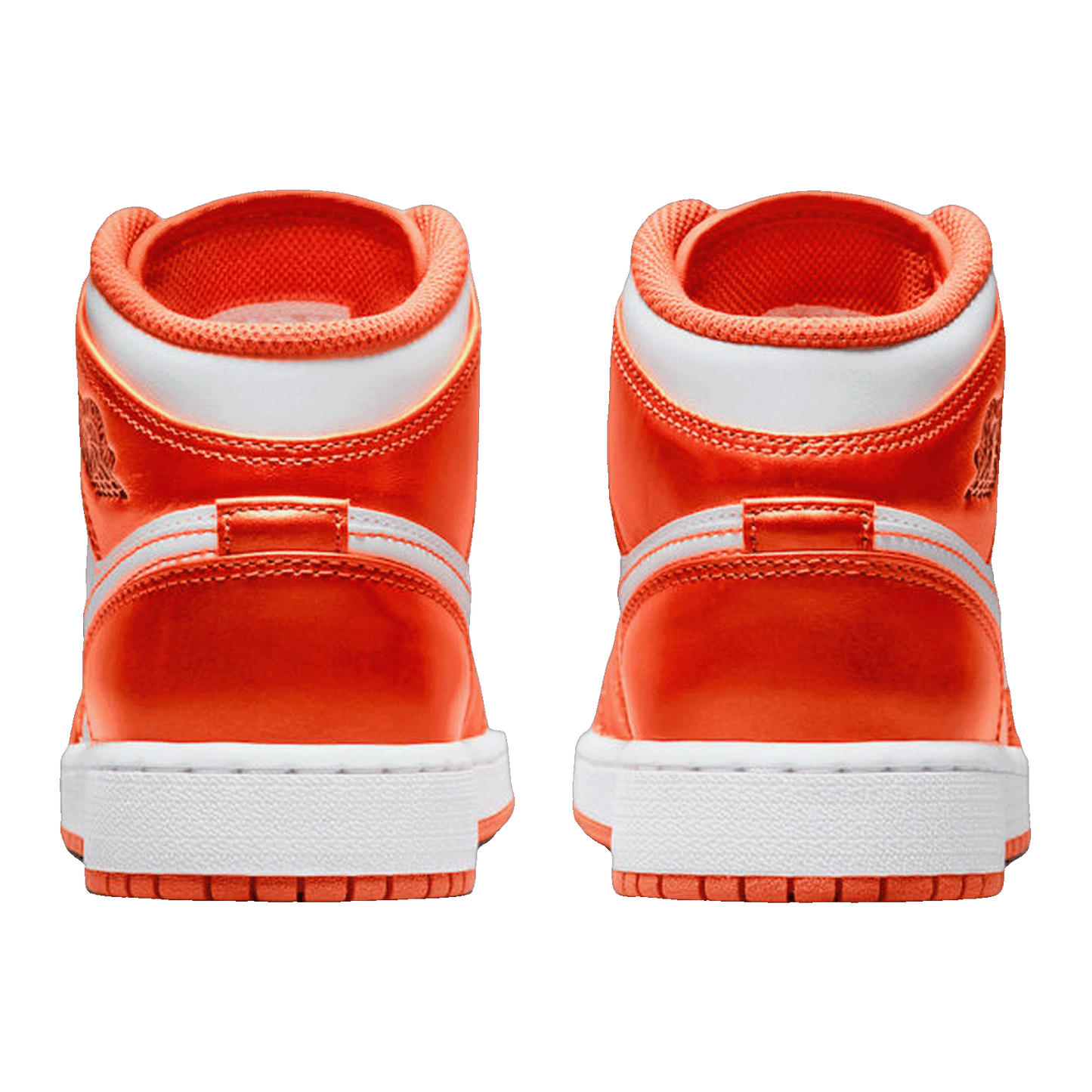 Nike Air Jordan 1 Mid Metallic Orange (GS) Back