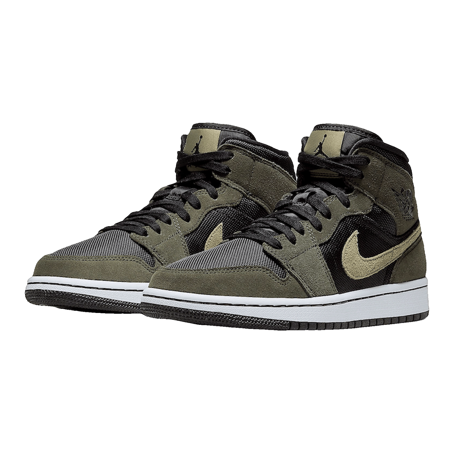 Nike Air Jordan 1 Mid Military Drab (W) Side