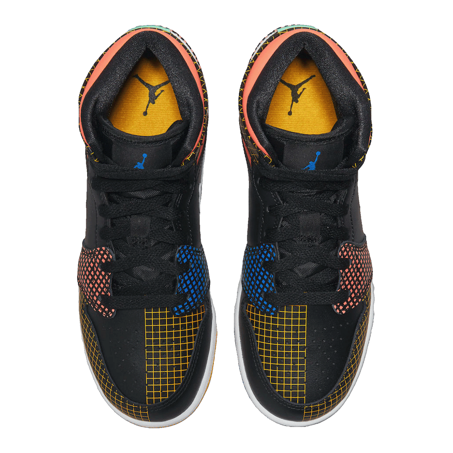 Nike Air Jordan 1 Mid MMD Multi-Color Grid (GS) Oben