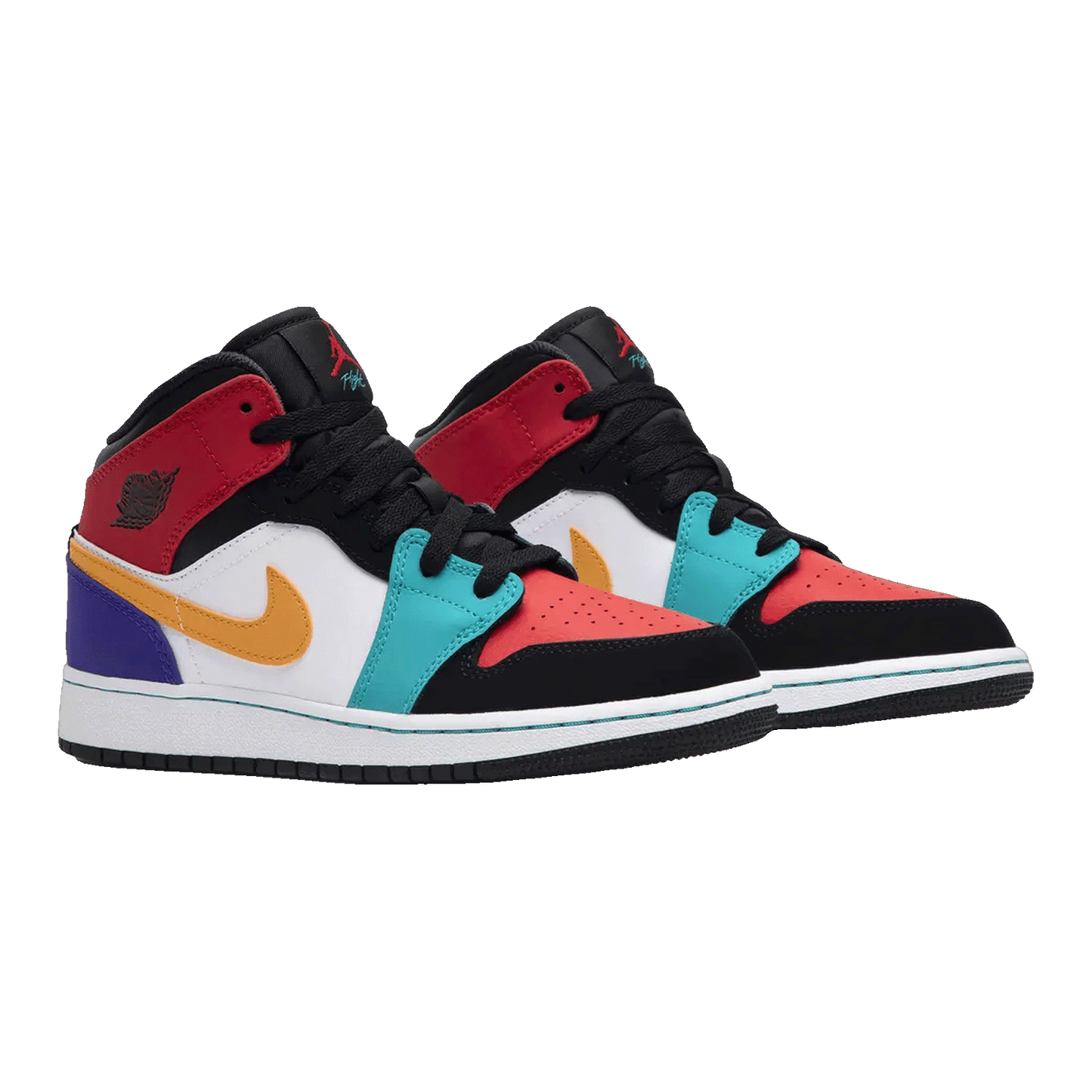 Nike Air Jordan 1 Mid Multi-Color (GS) Side
