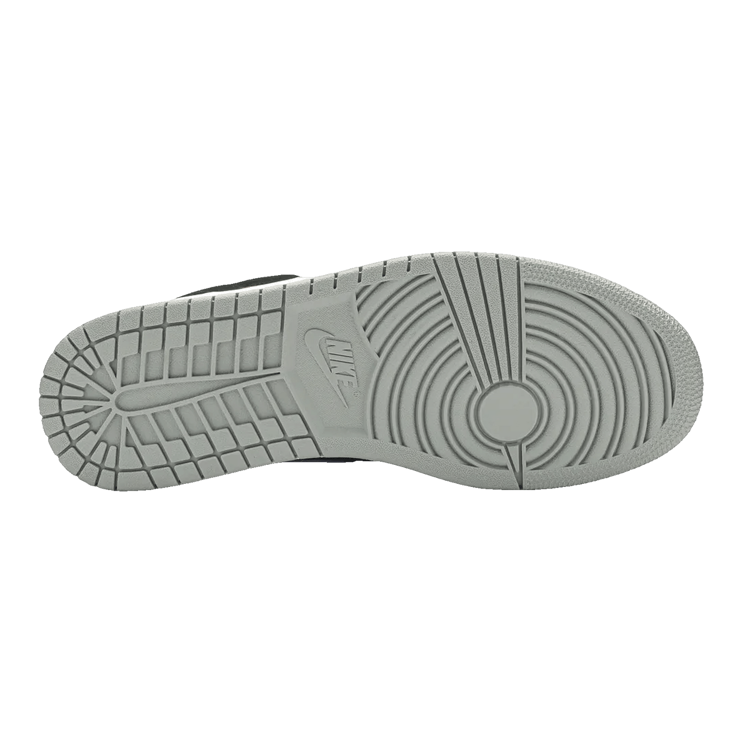 Nike Air Jordan 1 Mid Multi-Color Swoosh Black (GS) Sohle