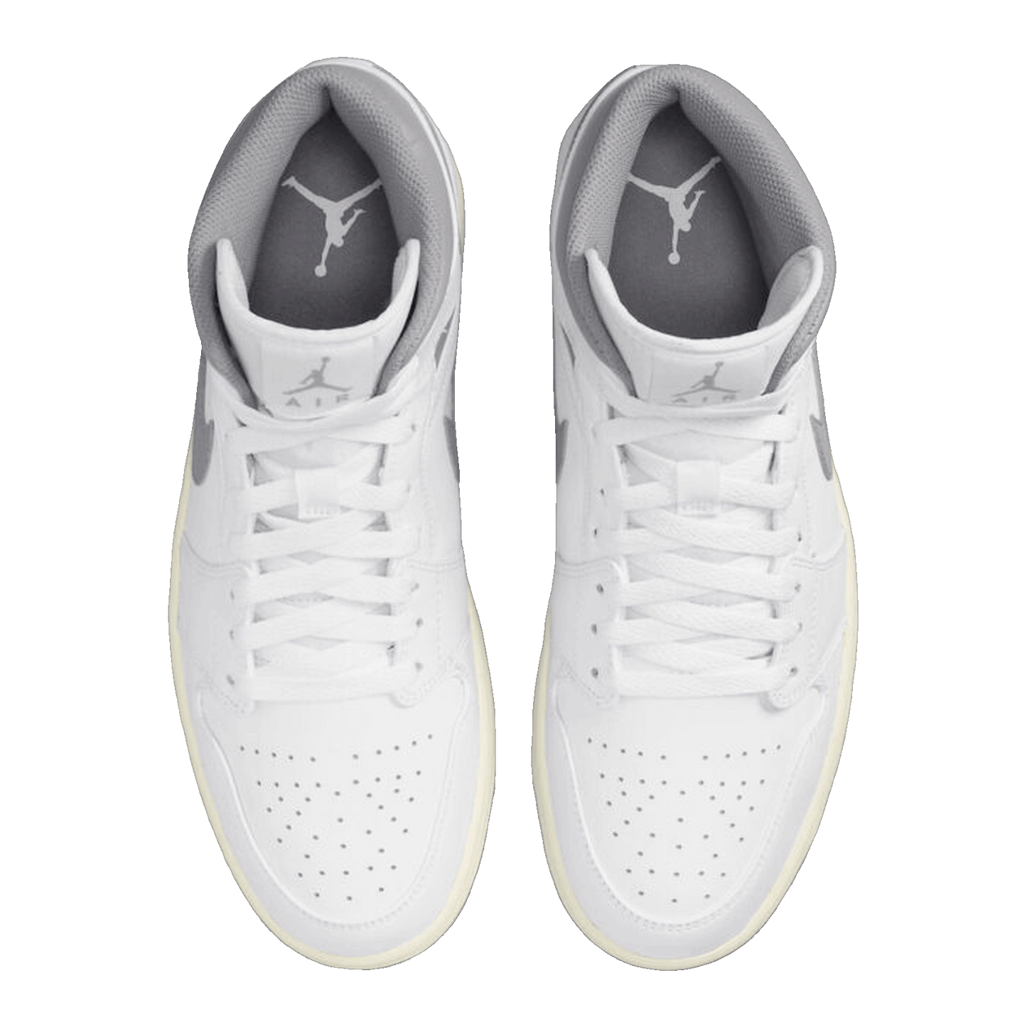 Nike Air Jordan 1 Mid Neutral Grey (GS) Oben