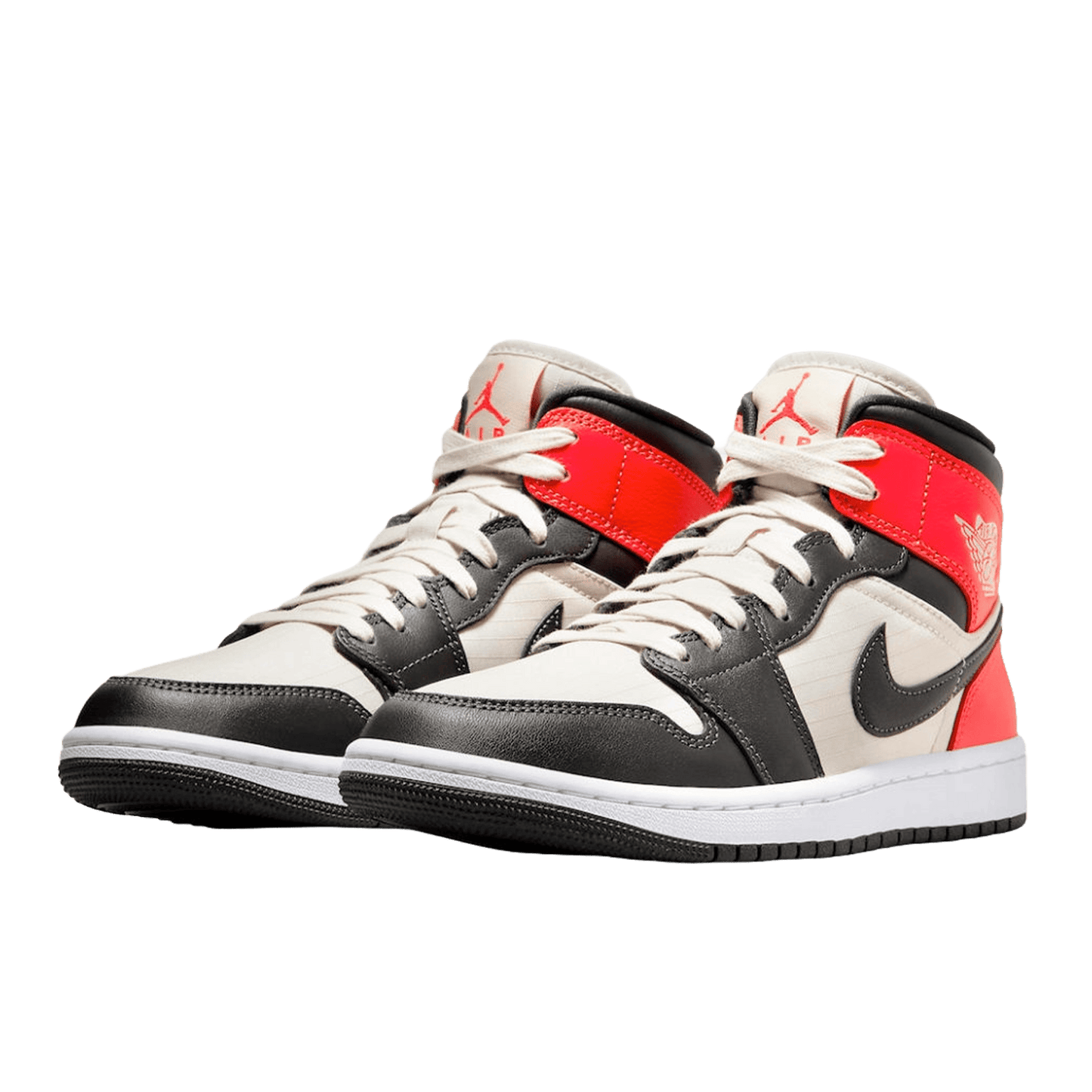 Nike Air Jordan 1 Mid Newsprint Light Orewood Brown (W) Side