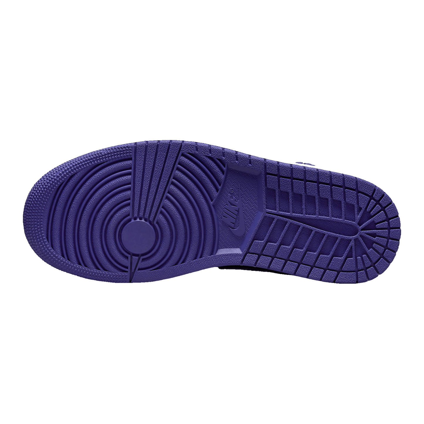Nike Air Jordan 1 Mid Purple Black (W) Sohle