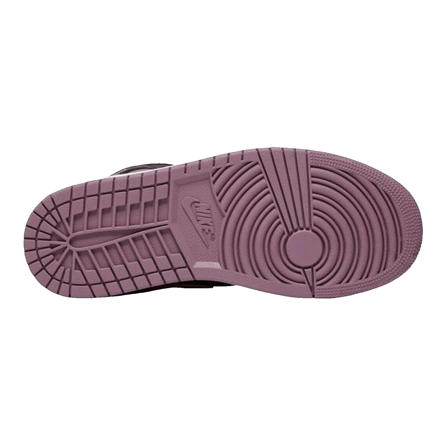 Nike Air Jordan 1 Mid SE Black Sky J Mauve White Sky J Orange (GS) Sohle