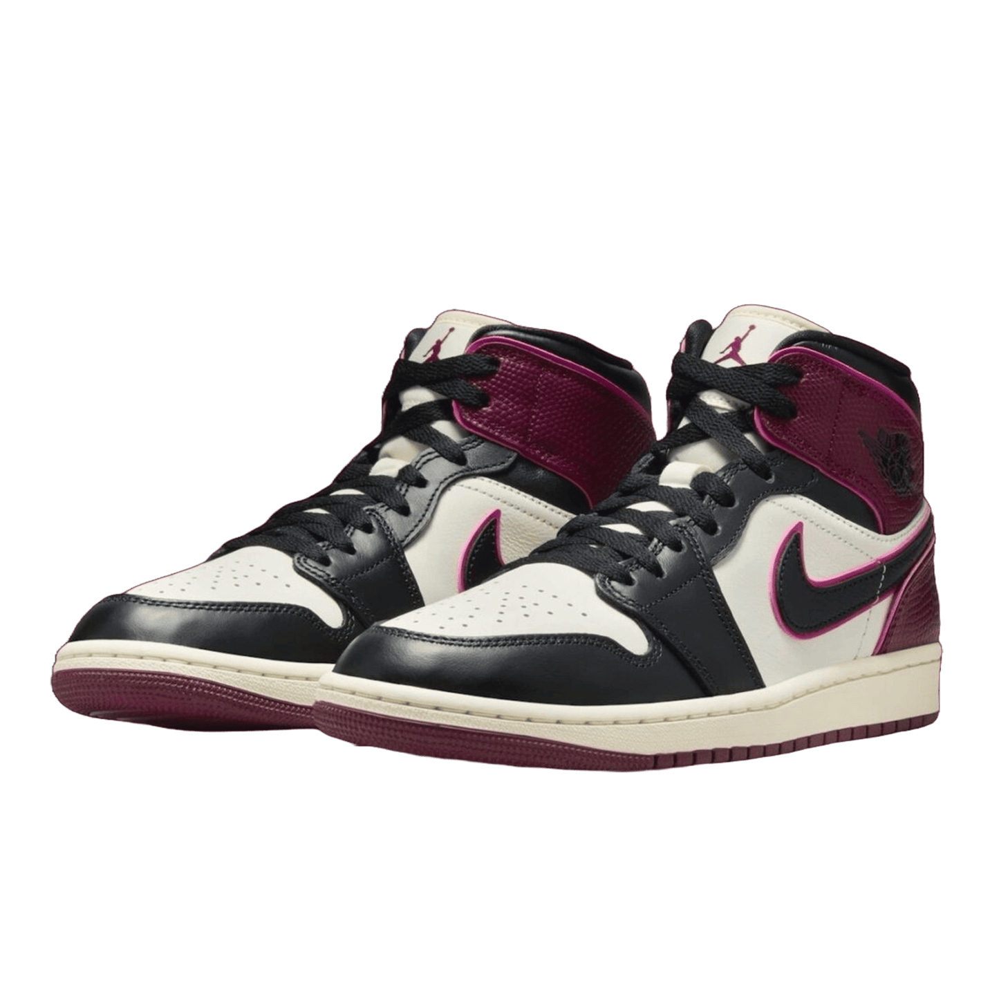 Nike Air Jordan 1 Mid SE Bordeaux (W) Side