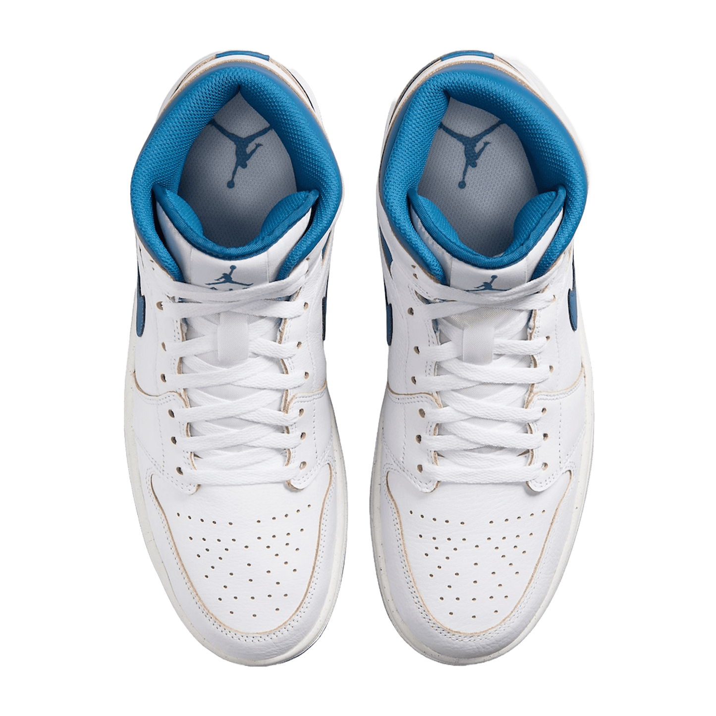 Nike Air Jordan 1 Mid SE Industrial Blue (GS) Oben