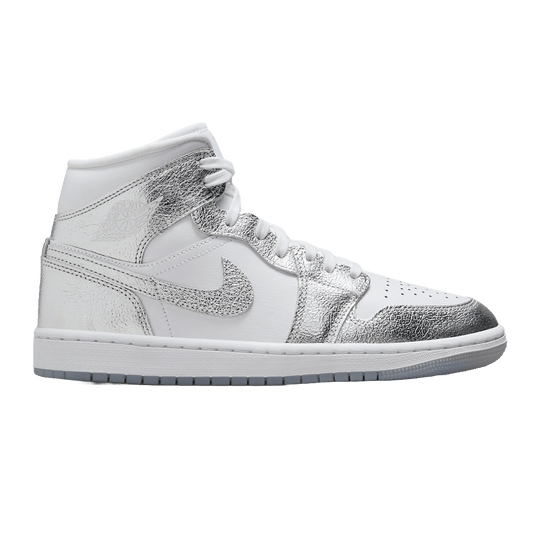 Nike Air Jordan 1 Mid SE Metallic Silver (W)