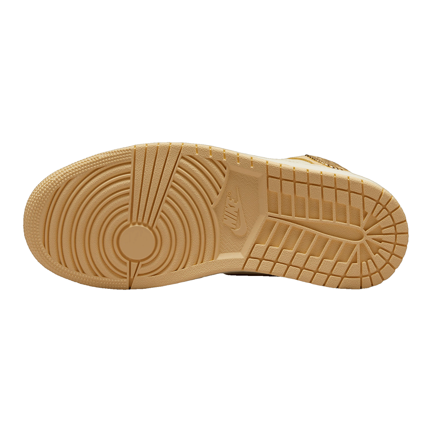 Nike Air Jordan 1 Mid SE Pale Vanilla Metallic Gold (W) Sohle