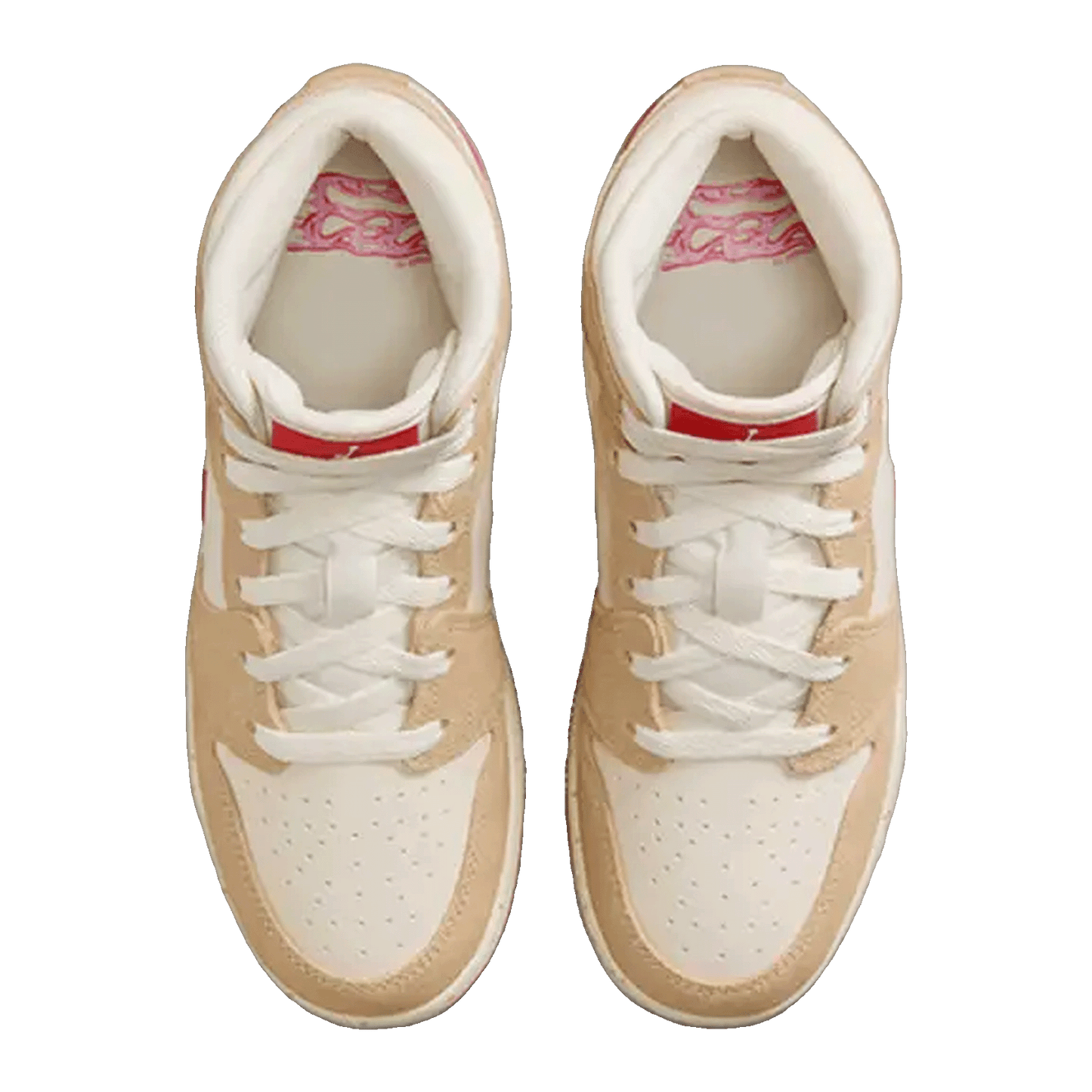 Nike Air Jordan 1 Mid SE Peanut Butter & Jelly (GS) Oben