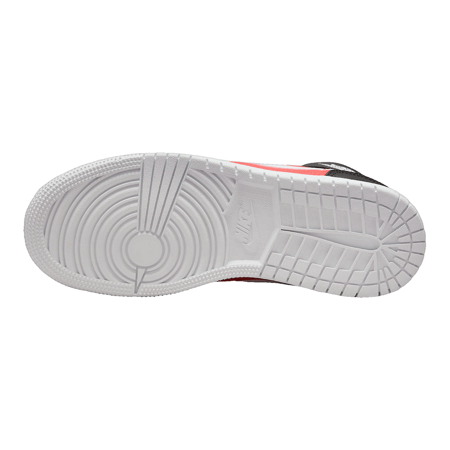 Nike Air Jordan 1 Mid SE White Black Infrared (GS) Sohle