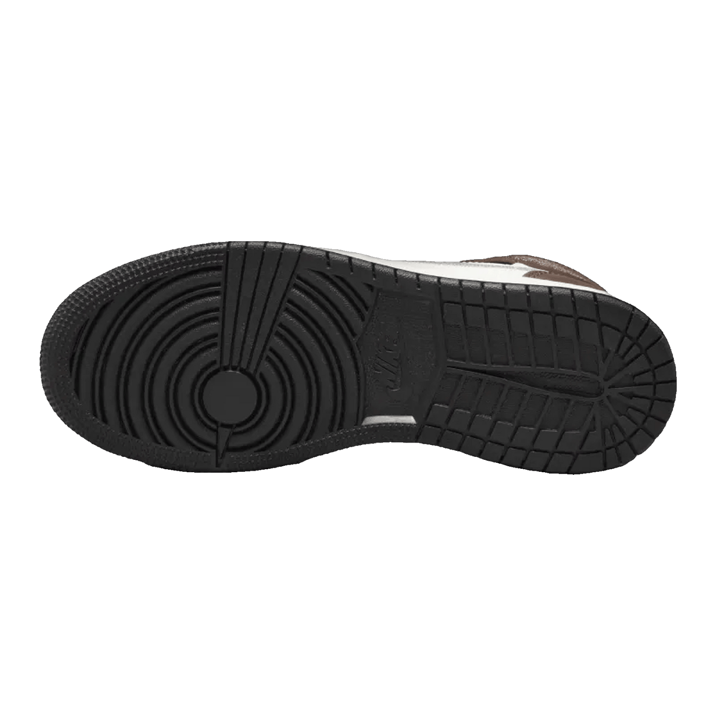 Nike Air Jordan 1 Mid SE White Brown Blue Grey (GS) Sohle