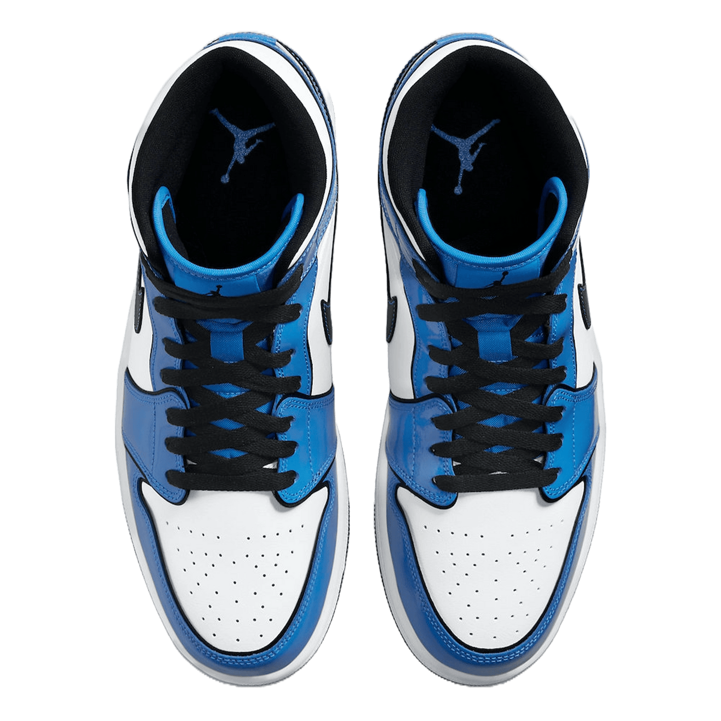 Nike Air Jordan 1 Mid Signal Blue Oben