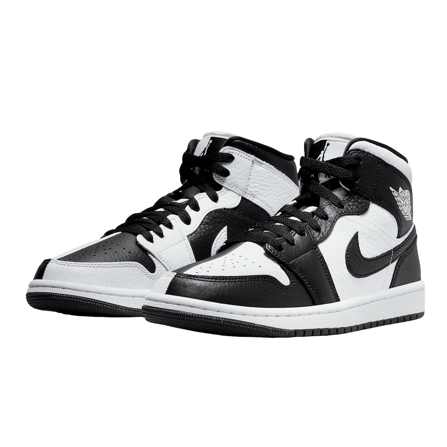 Nike Air Jordan 1 Mid Split Black White (W) Side
