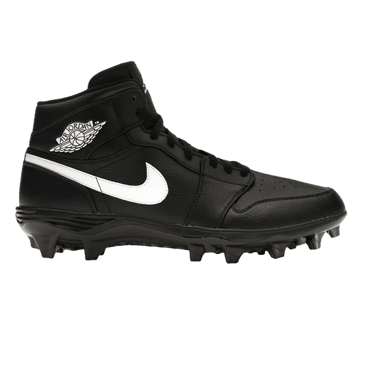 Nike Air Jordan 1 Mid TD Cleat Black White