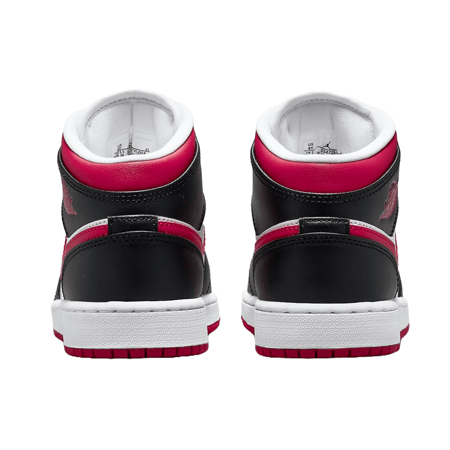 Nike Air Jordan 1 Mid Very Berry (GS) Back