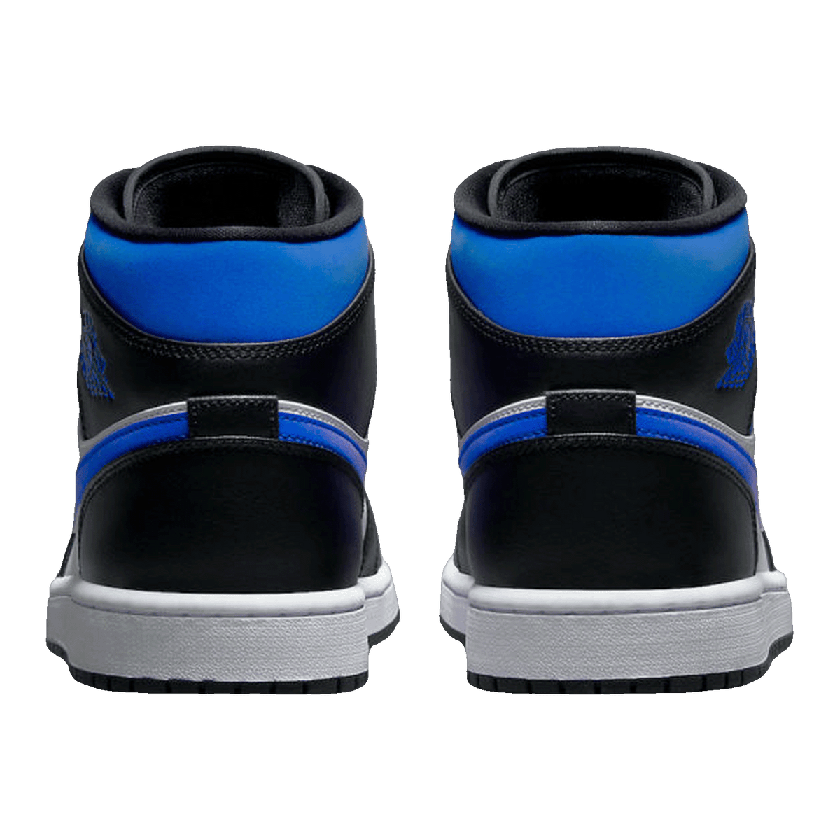 Nike Air Jordan 1 Mid White Black Racer Blue (GS) 554725-140