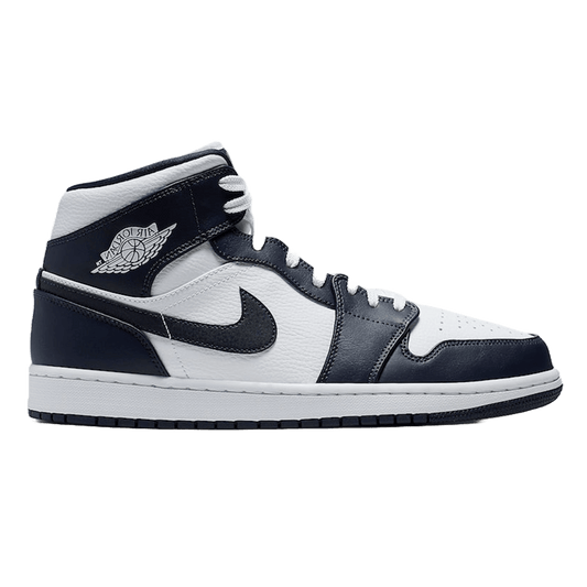 Nike Air Jordan 1 Mid White Metallic Gold Obsidian