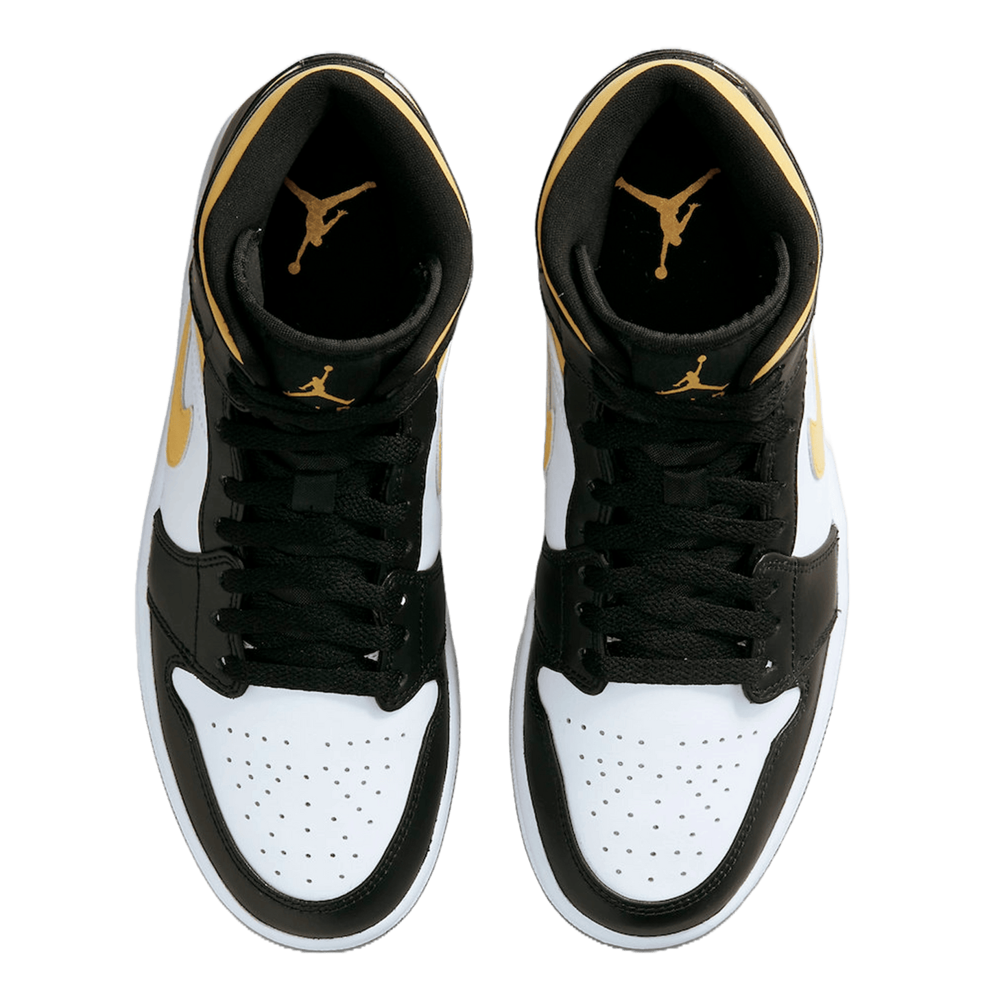 Nike Air Jordan 1 Mid White Pollen Black Oben