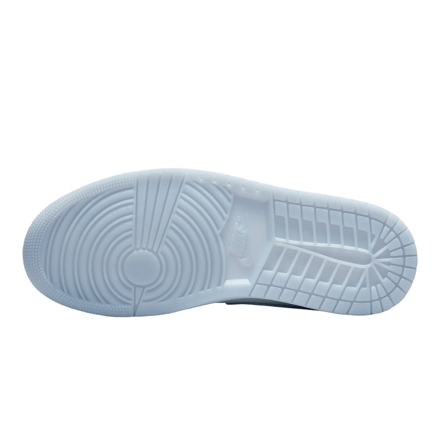 Nike Air Jordan 1 Mid Wolf Grey Aluminum (W) Sohle